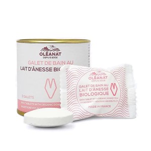 Badtabletten met ezelinnenmelk, Oléanat, 5 stuks in blik, biologisch