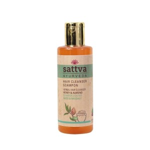 Shampoo met honing en amandel, alle haartypes, Sattva Ayurveda, 210 ml