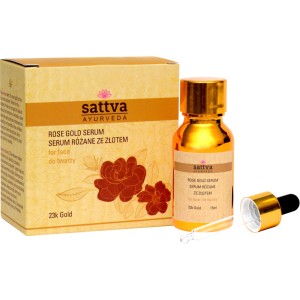Rozenserum met goud, Sattva Ayurveda, 15 ml